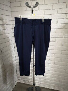 Champro Ladies Size XL Navy Elastic Cuffs Low Rise Softball / Baseball Pants